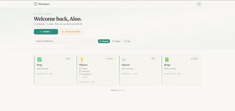 Notespace screenshot 3