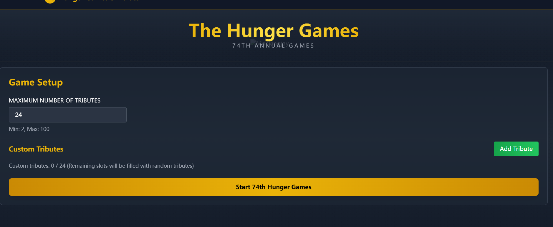 Simulatore di Hunger Games media 1