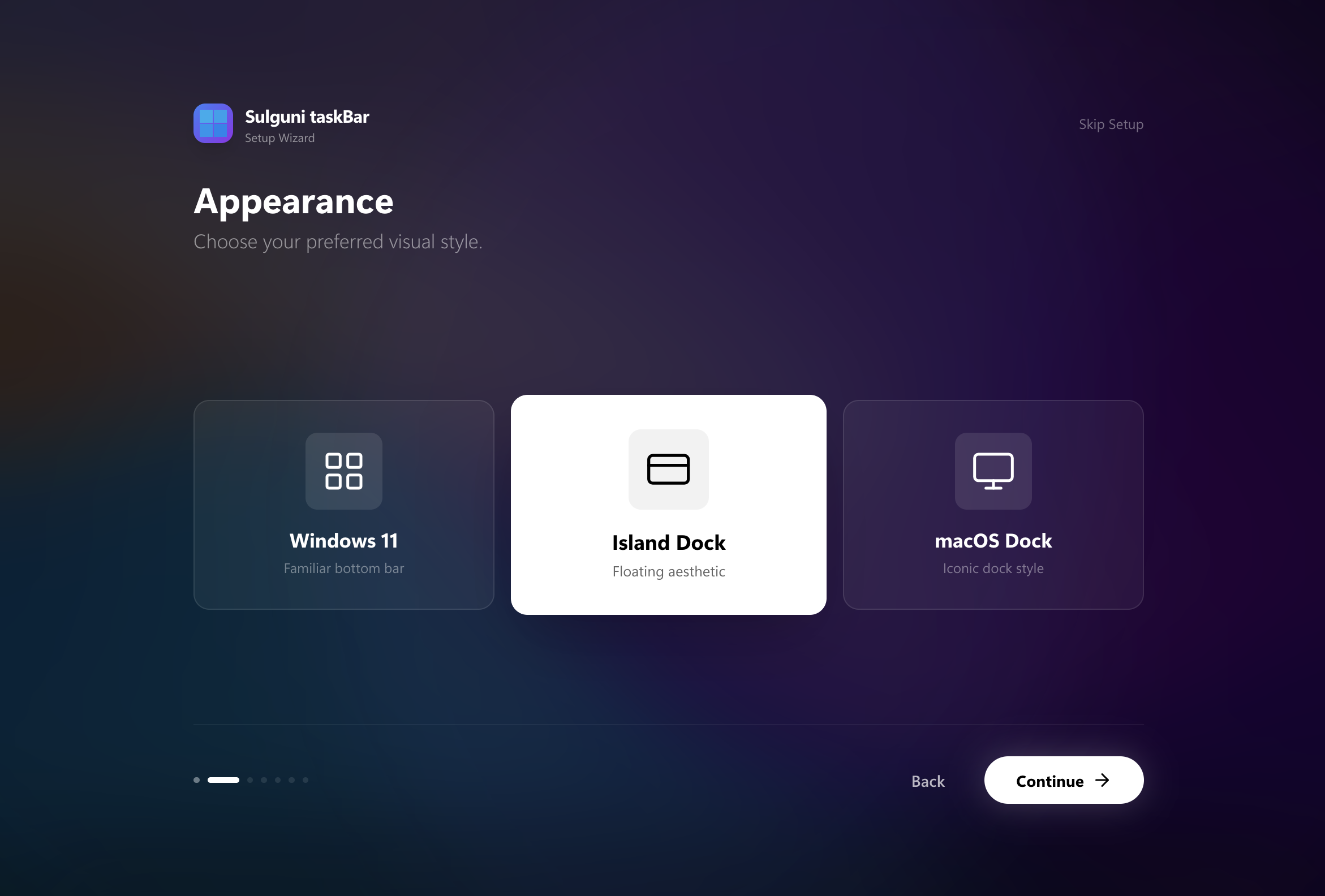 Sulguni Taskbar gallery image