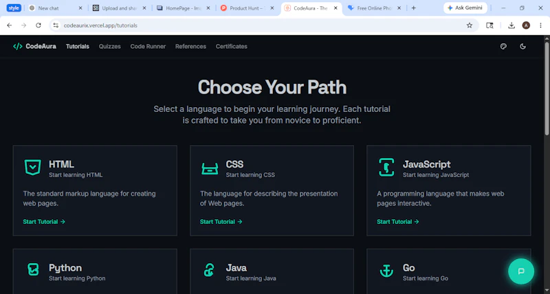 CodeAurix — Learn, Code, Build with AI screenshot 3