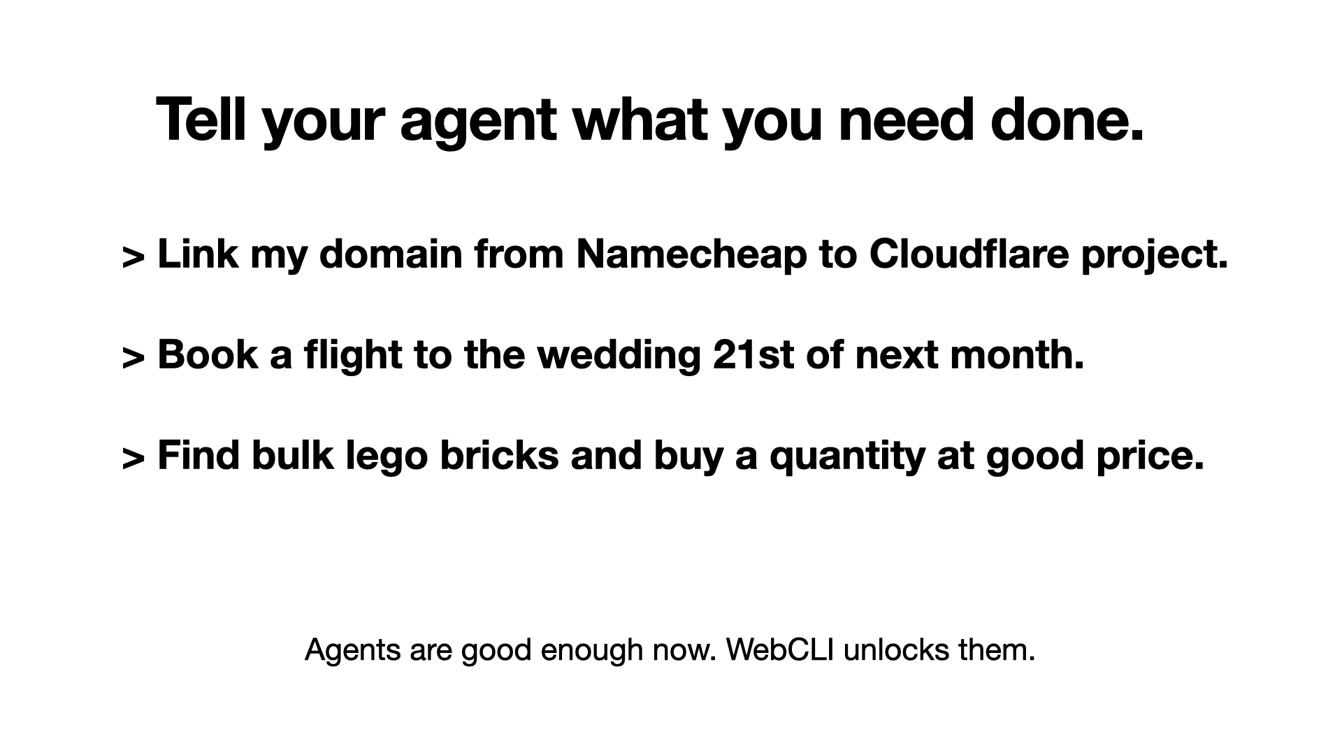 WebCLI - Agent Interface for the Web. gallery image