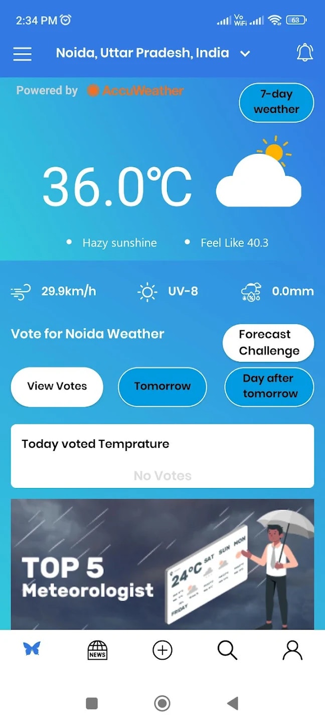 Weather Democracy - Main product screenshot demonstrating key features and user interface
