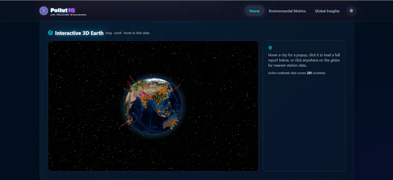 PollutIQ screenshot 1