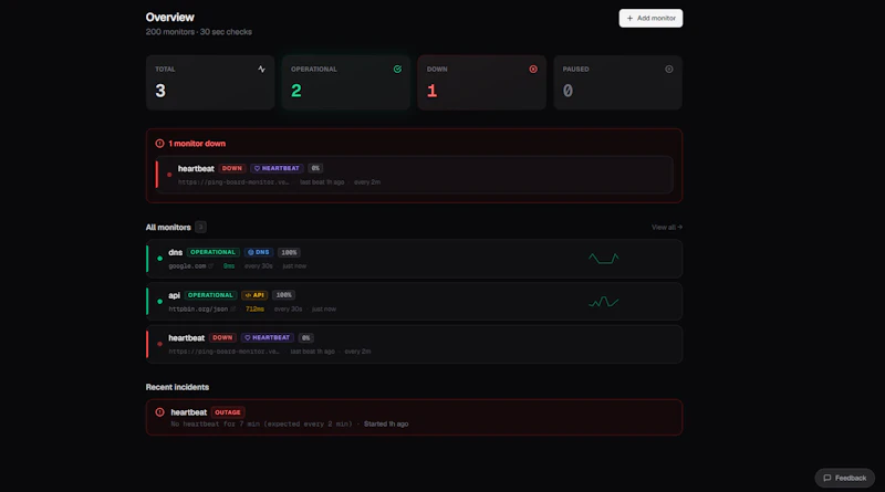 PingBoard screenshot 2