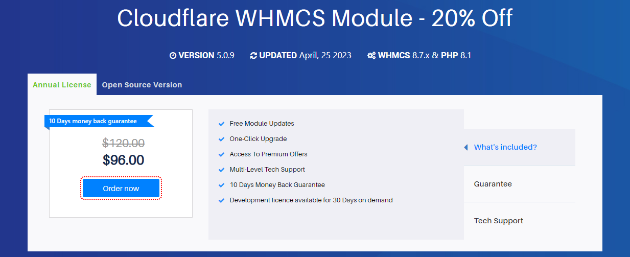 CloudFlare whmcs 모듈 - WHMC, CloudFlare 통합으로 성능을 향상시킵니다 미디어 1