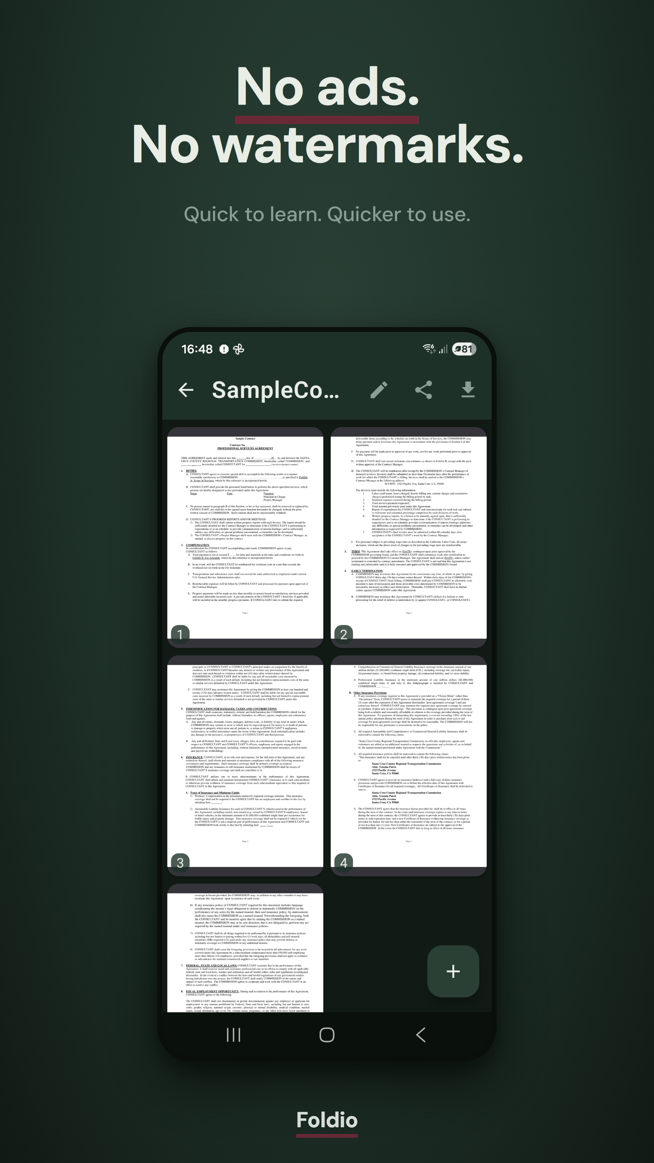 Foldio — PDF Scanner & Personal Library gallery image