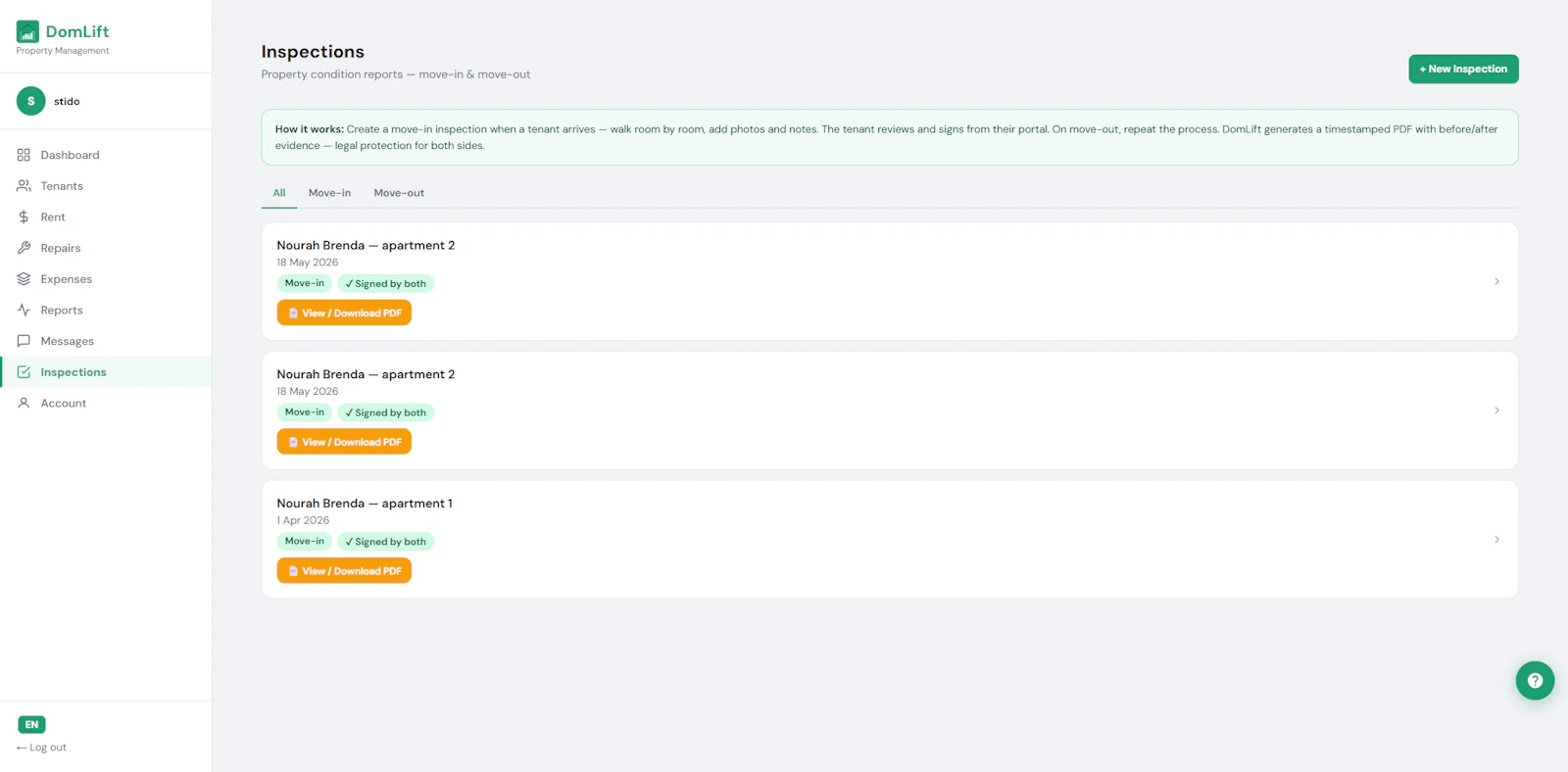 DomLift — Property management for Rwanda screenshot 5