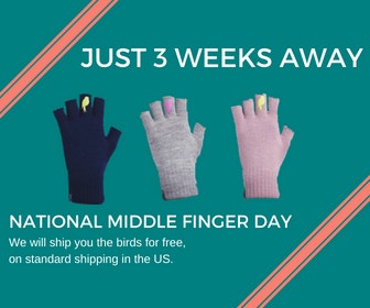 Flip'em the Bird  - Fingerles Gloves gallery image