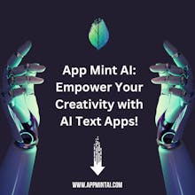 App di testo con intelligenza artificiale che ha un&rsquo;interfaccia utente che mostra varie esperienze creative basate sul testo.