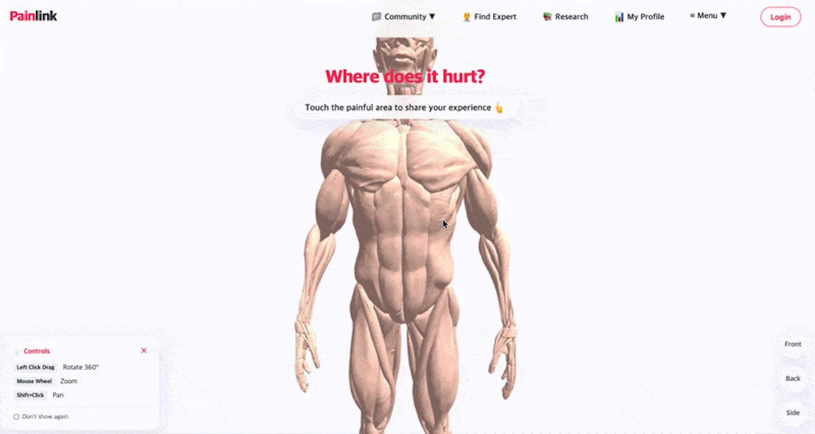 Painlink screenshot 1