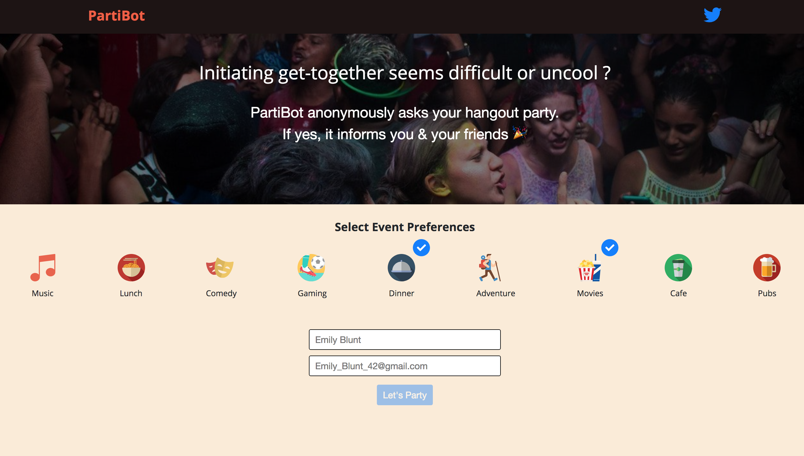 PartiBot gallery image