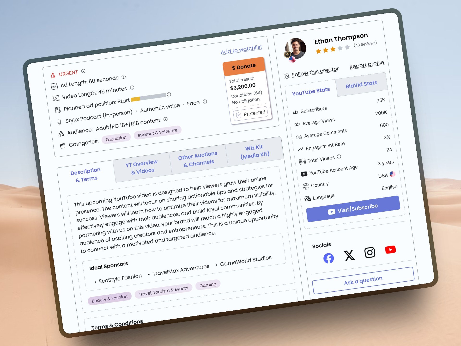 BidVid gallery image