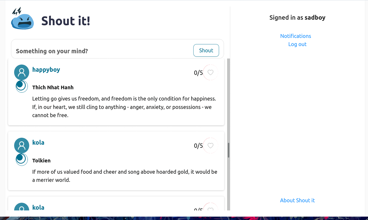 Shout It gallery image