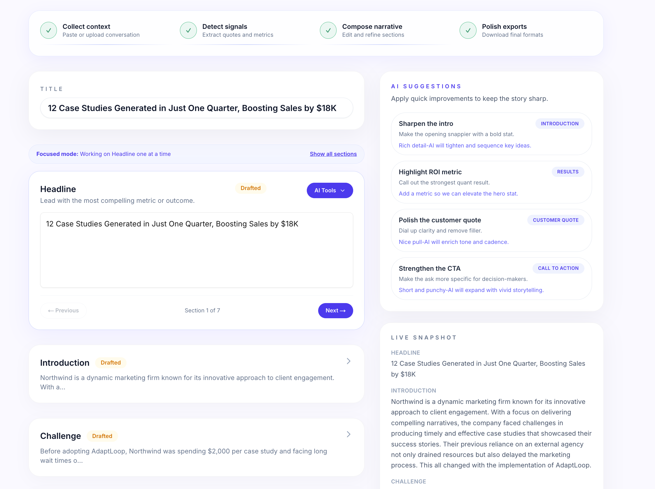 AdaptLoop gallery image