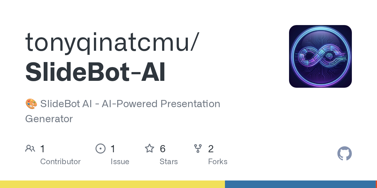 SlideBot AI - Main product screenshot demonstrating key features and user interface
