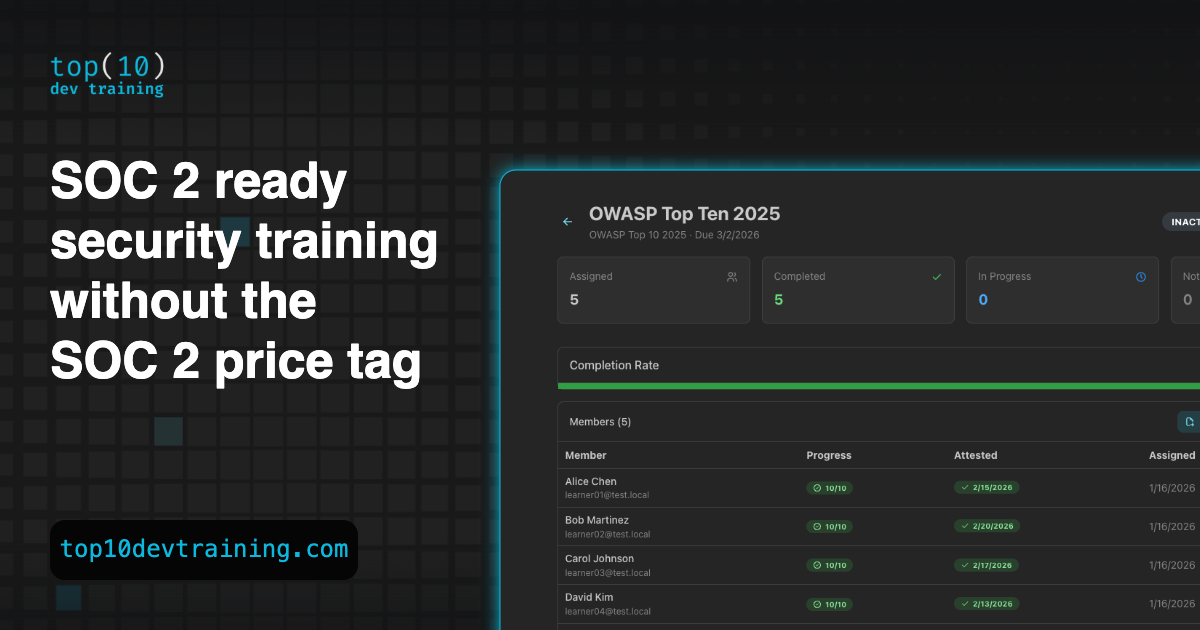 Top 10 Dev Training gallery image