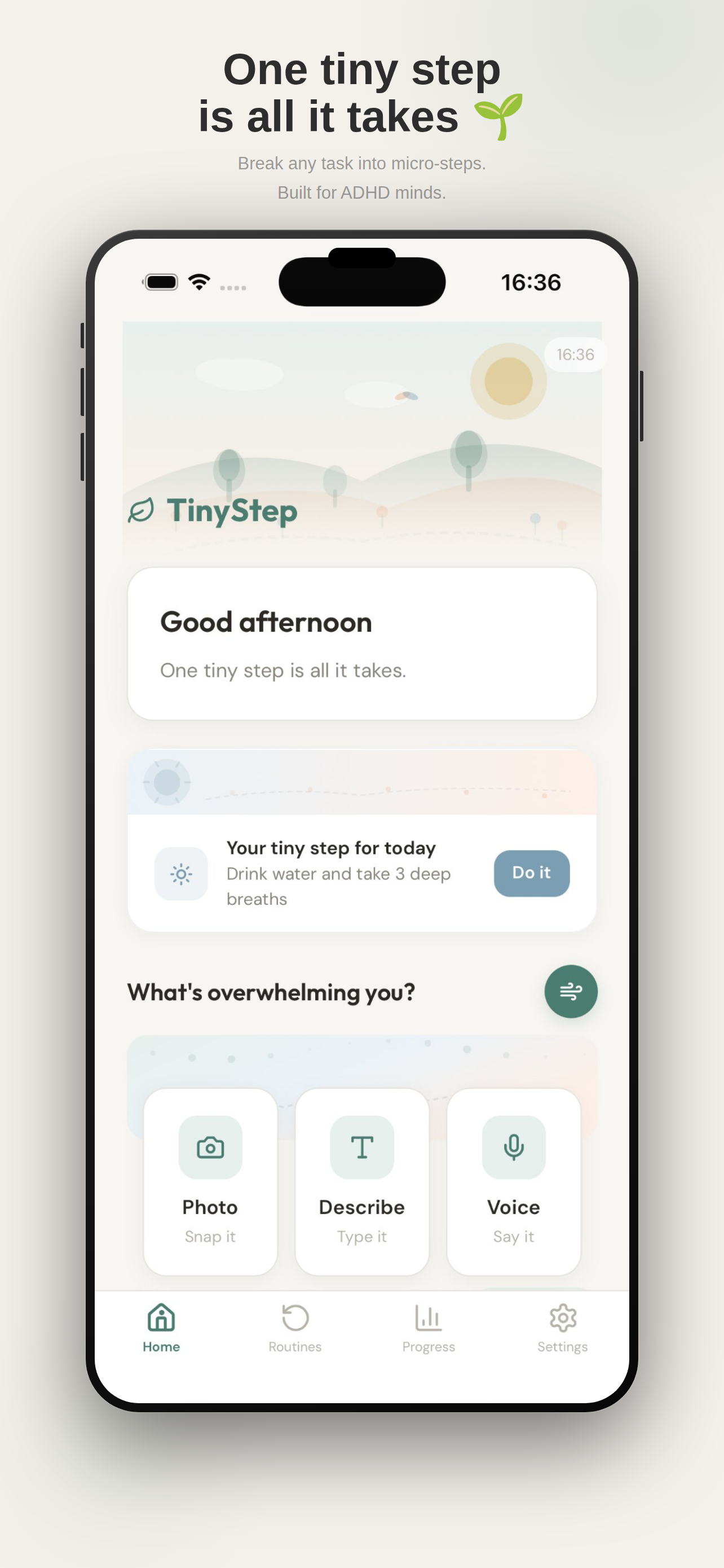 Tiny Step Buddy | ADHD, Procrastination - Screenshot 5 showing product features and functionality