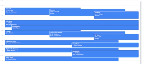 React.JS serverless calendar component gallery image
