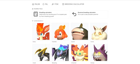 PalDB - Database for PalWorld gallery image