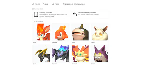 PalDB - Database for PalWorld gallery image