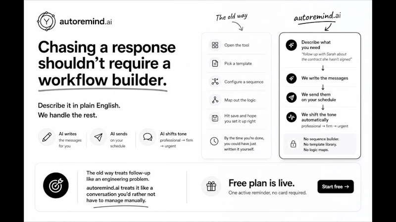 autoremind.ai screenshot 1 (video preview)