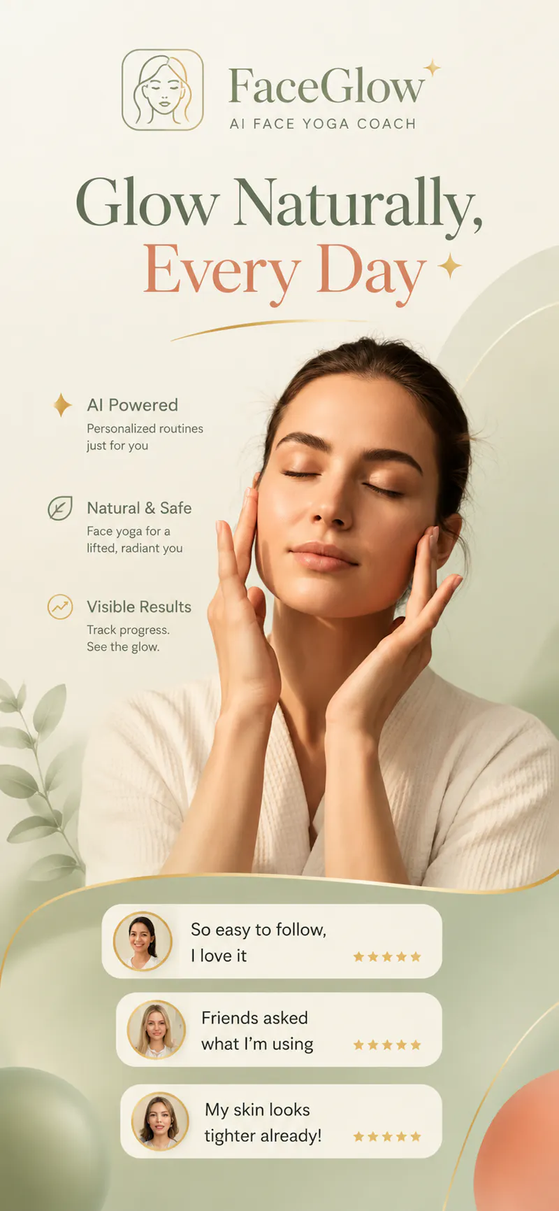 FaceGlow: Face Yoga & AI Scan screenshot 1