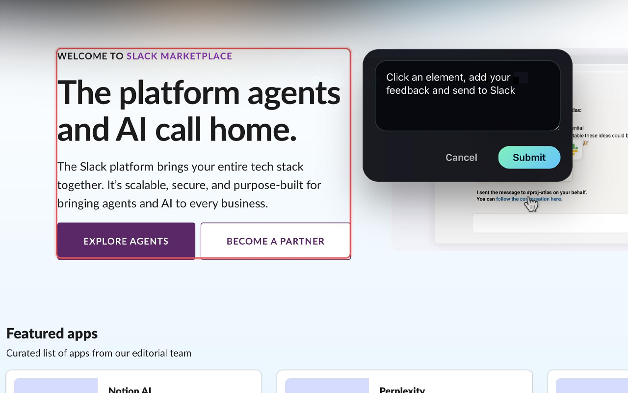 Point-Click-Comment - Screenshot 2 showing product features and functionality