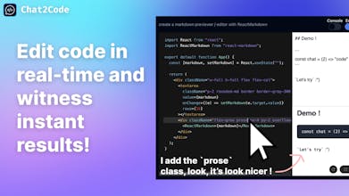 Chat2Code V2 gallery image