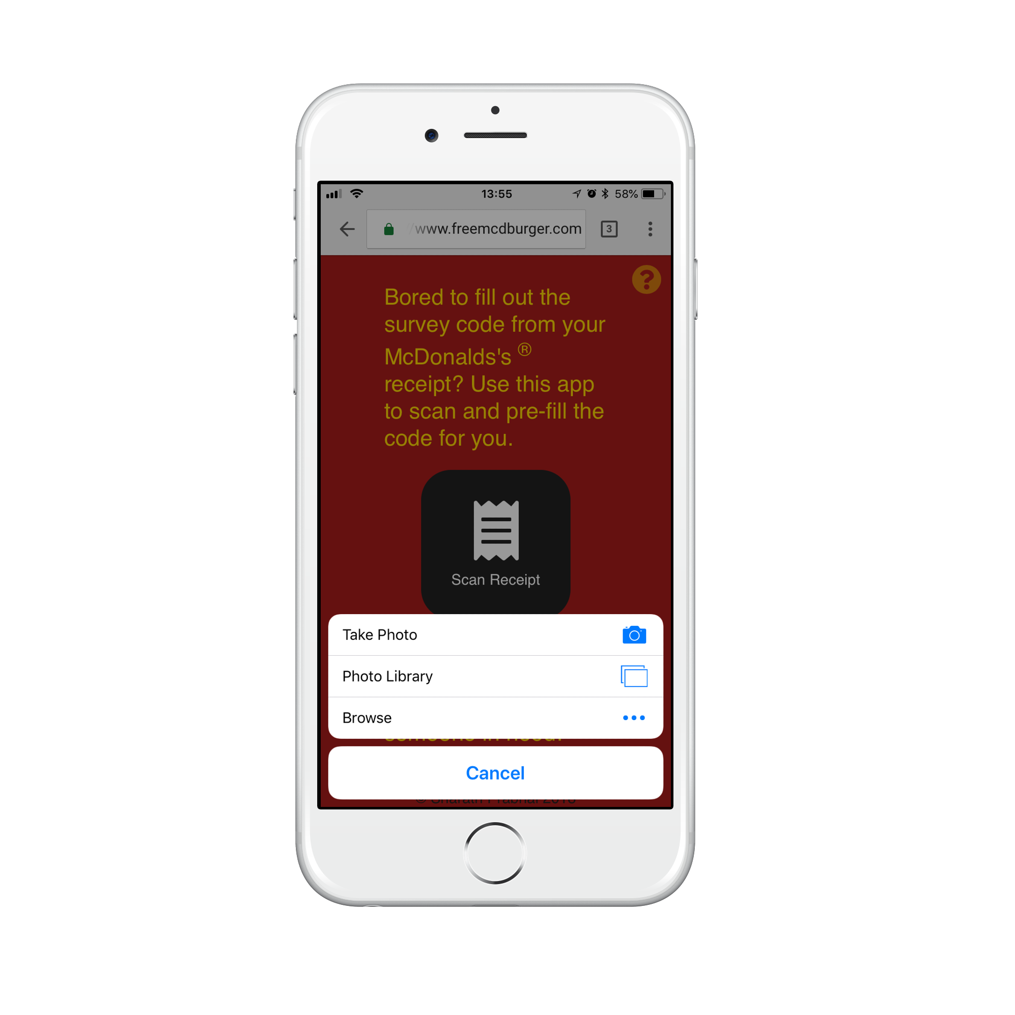 Free McDonald's burger! gallery image