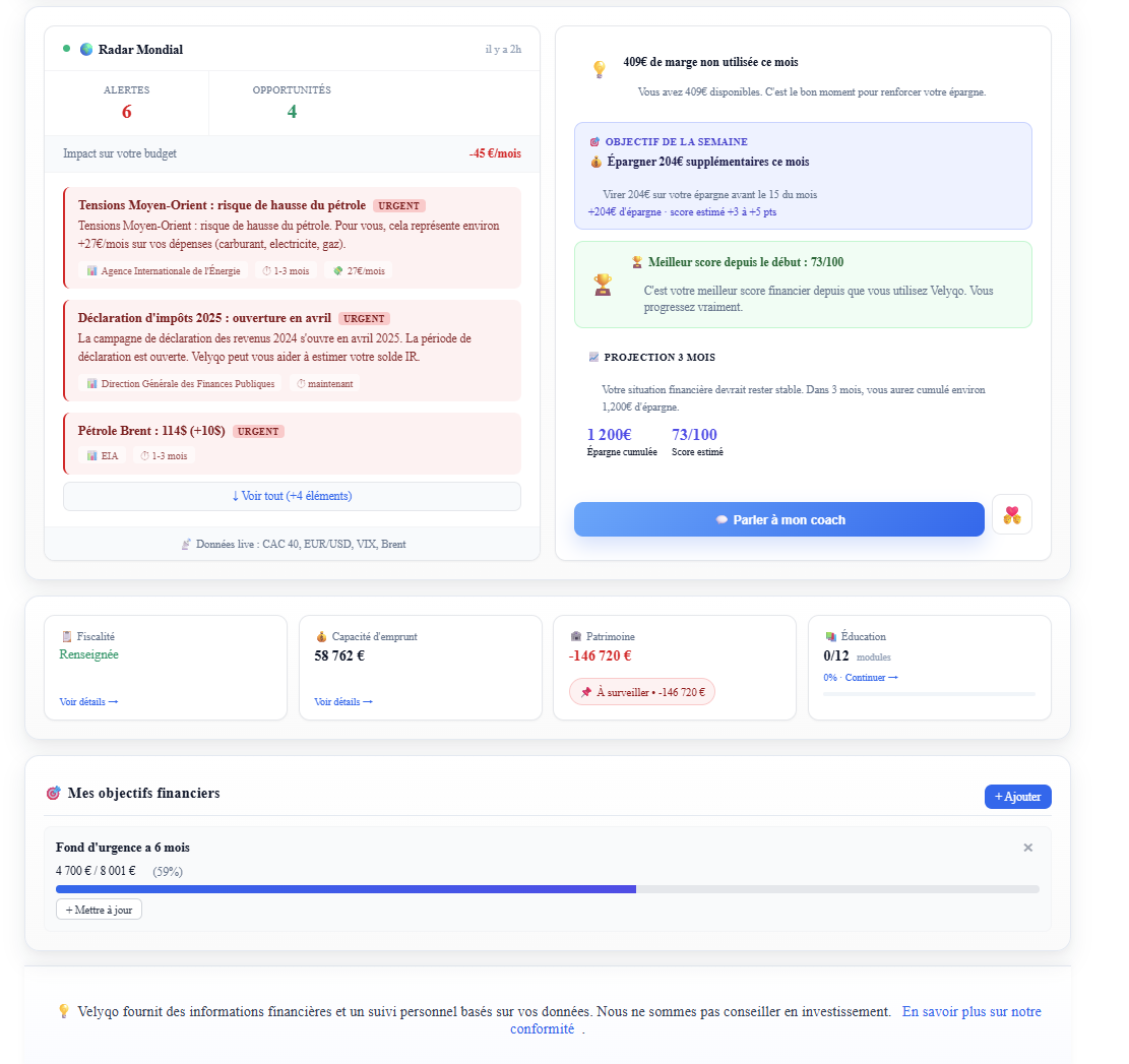 Velyqo — AI financial coach gallery image