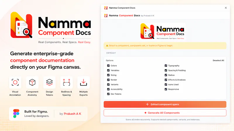 Namma Component Docs by Prakash A K screenshot 2