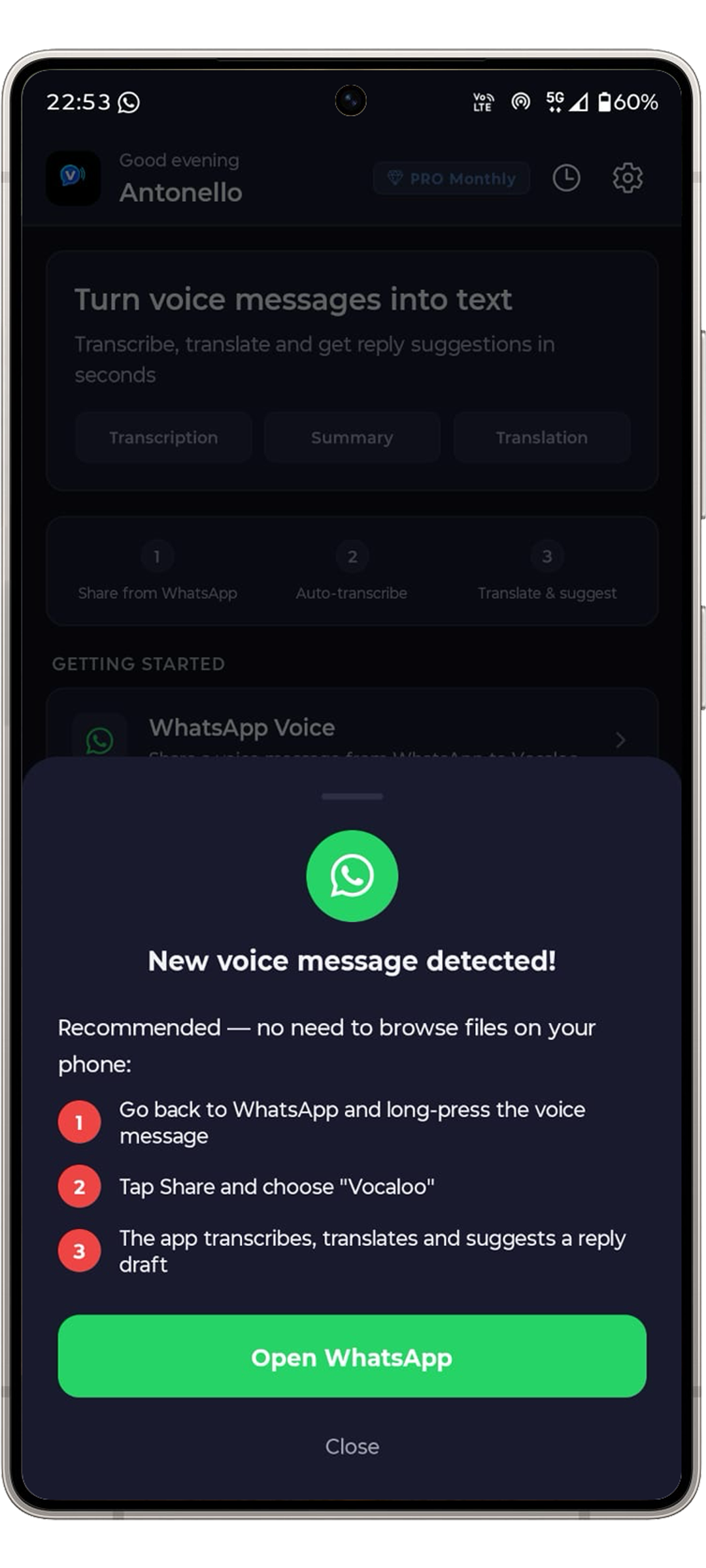 Vocaloo: Voice to Text & Translate gallery image