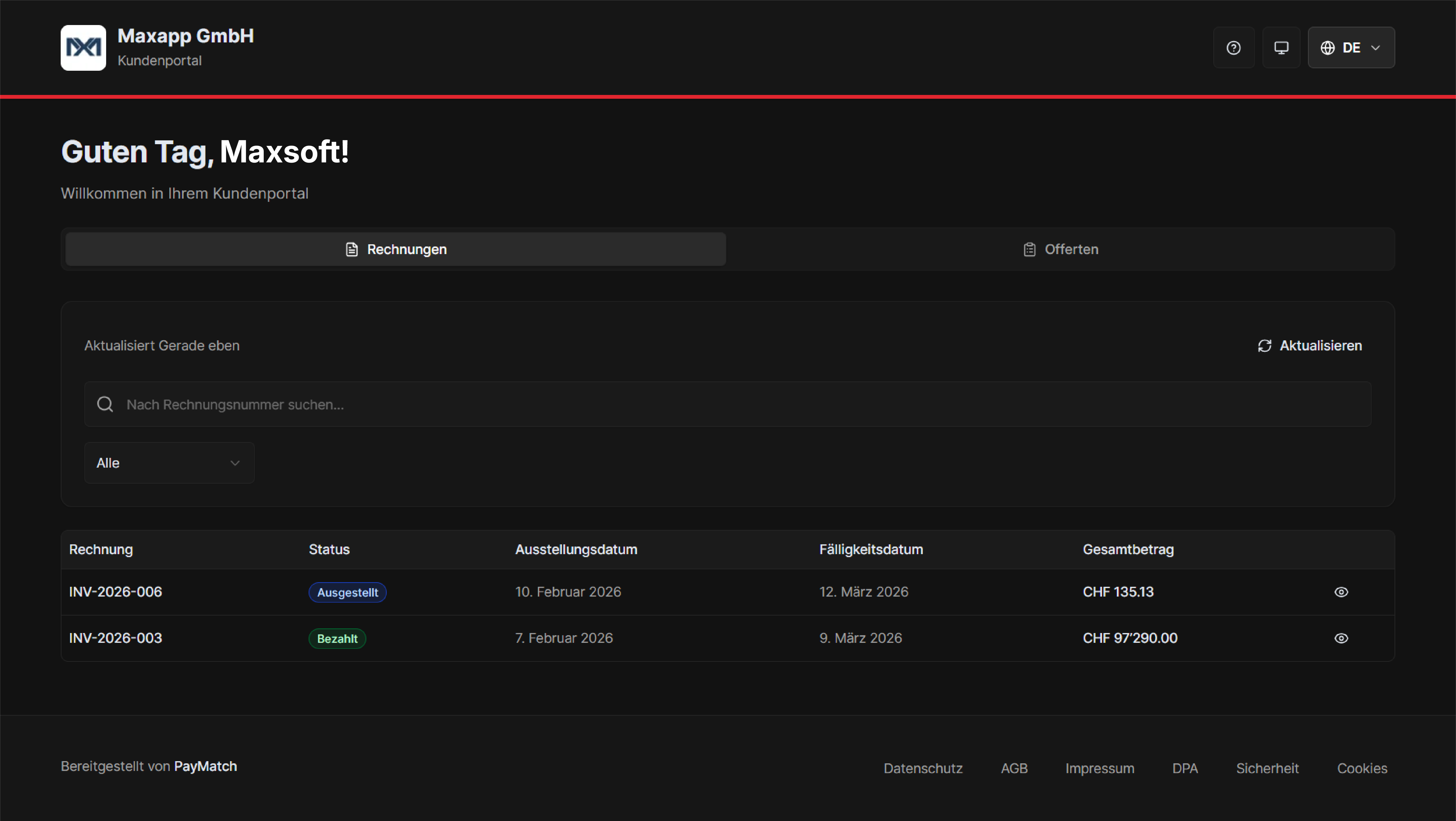 PayMatch - Screenshot 5 showing product features and functionality