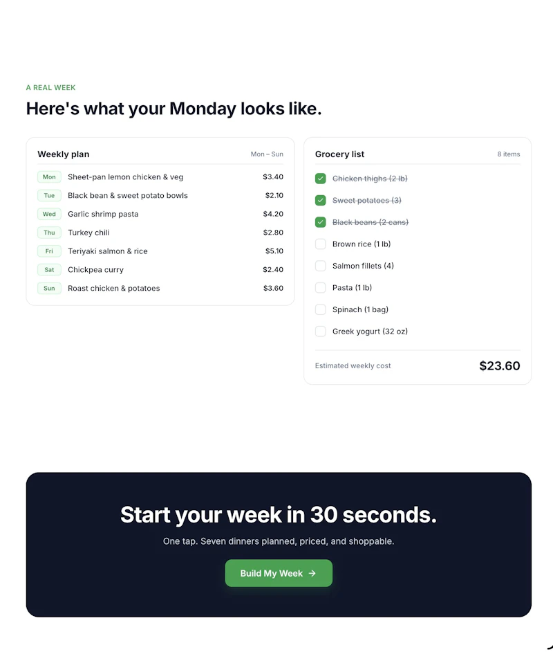 BudgetBite AI screenshot 1