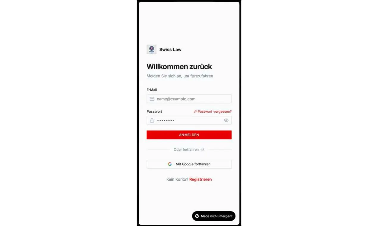 Swiss Law のプロダクトバナー