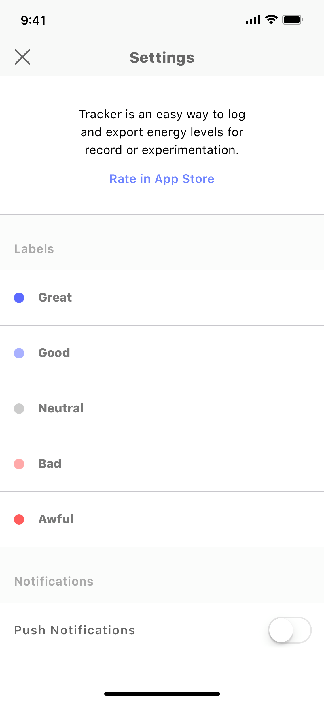 Tracker for iOS Image