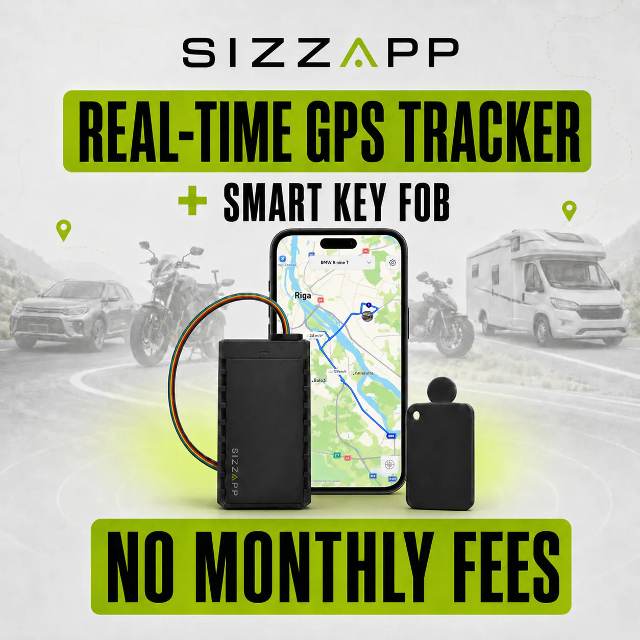 SIZZAPP nova + Smart Key Fob
