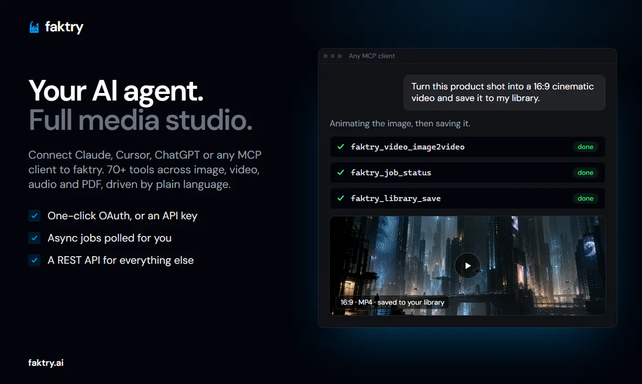 faktry AI Content & Media Workbench gallery image