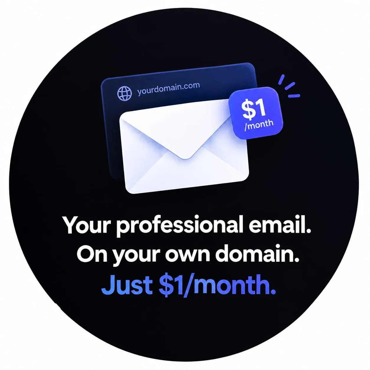 Professional email for $1/month gallery image