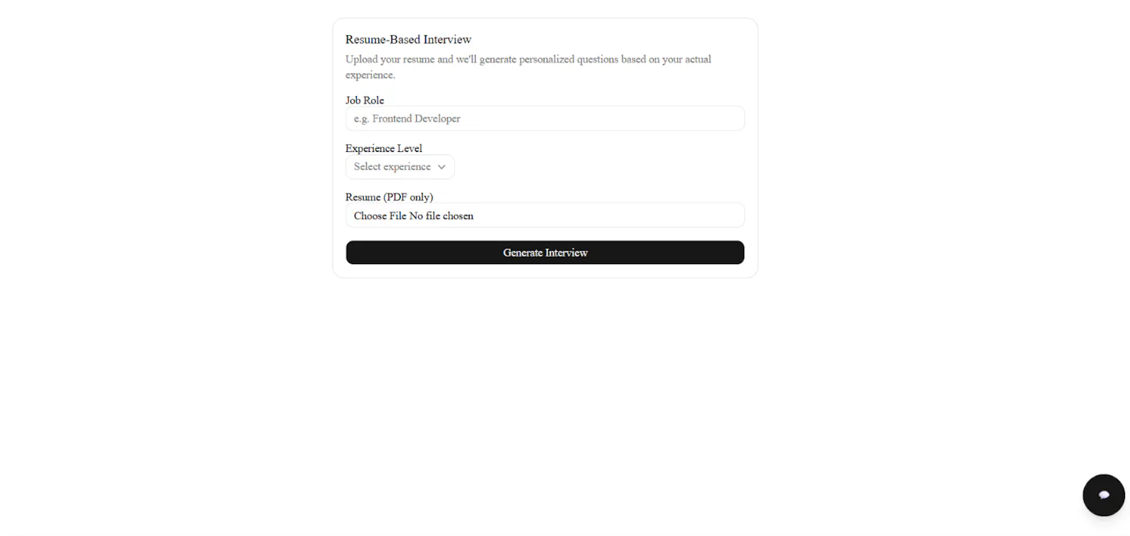 AI Mock Interview Platform screenshot 4