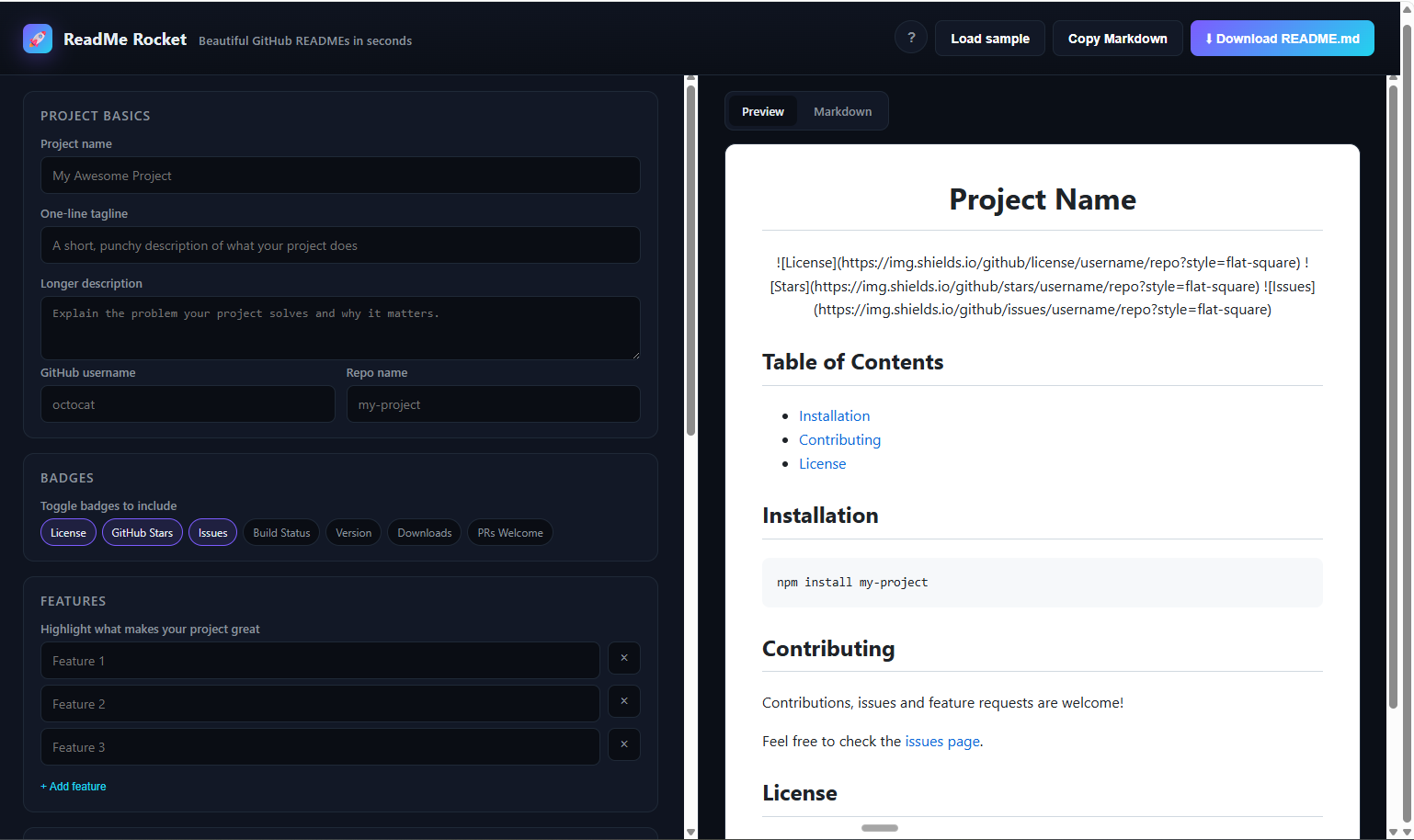 ReadMe Rocket gallery image