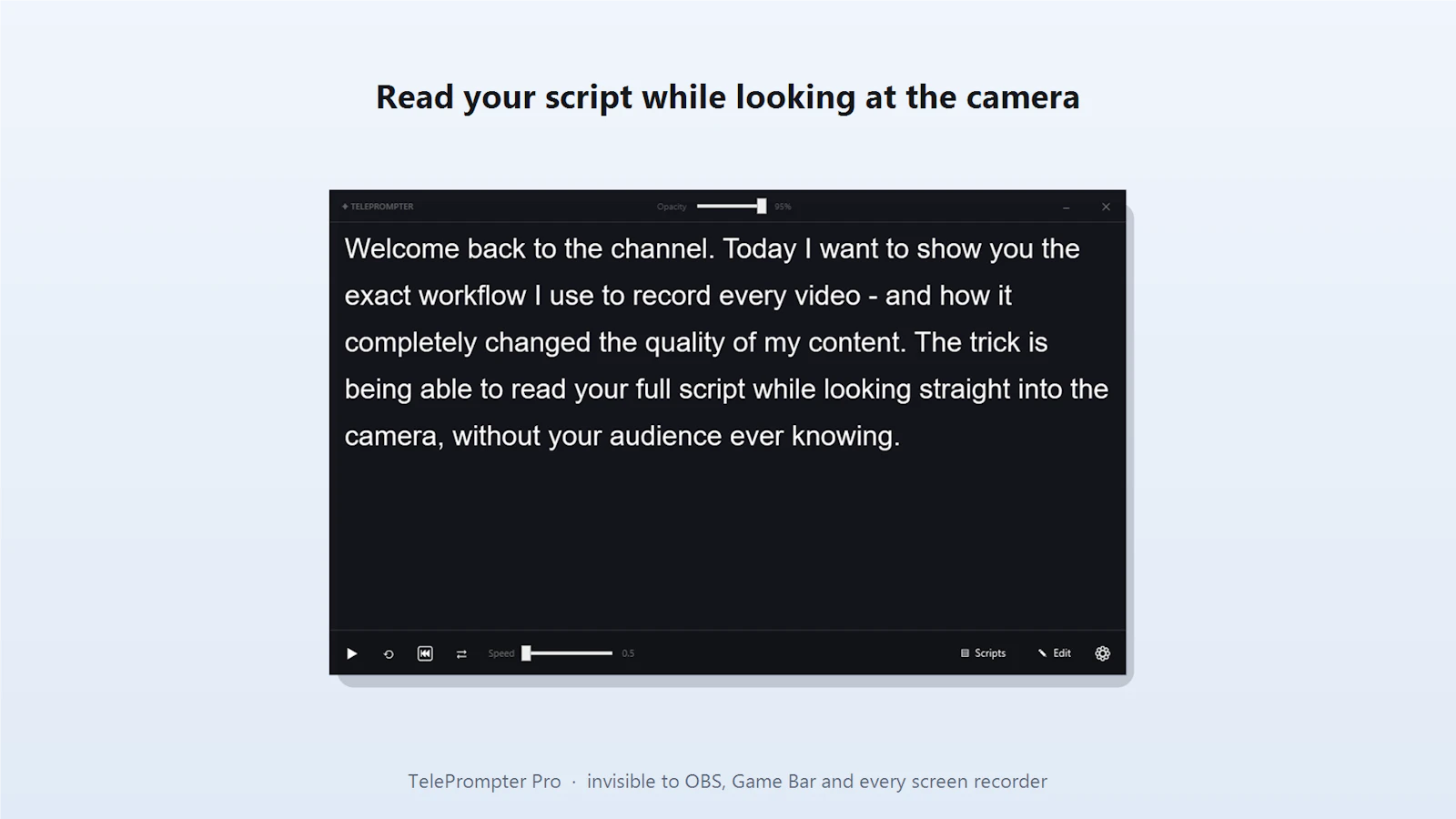 TelePrompter Pro for OBS screenshot 4