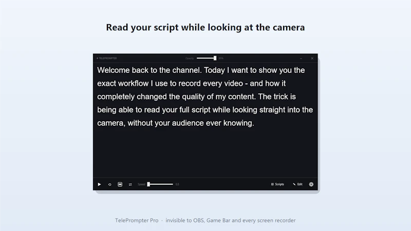 TelePrompter Pro for OBS screenshot 4