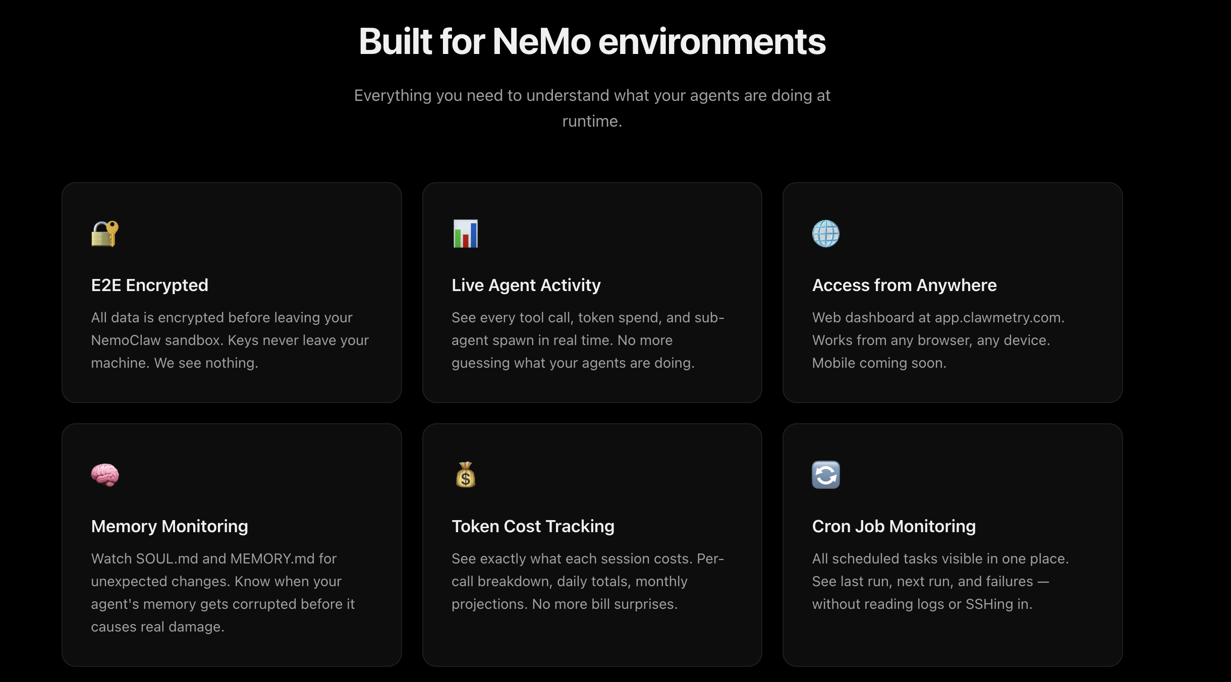 ClawMetry for NVIDIA NemoClaw gallery image