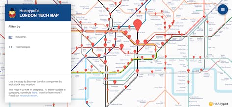 Honeypot’s London Tech Map gallery image