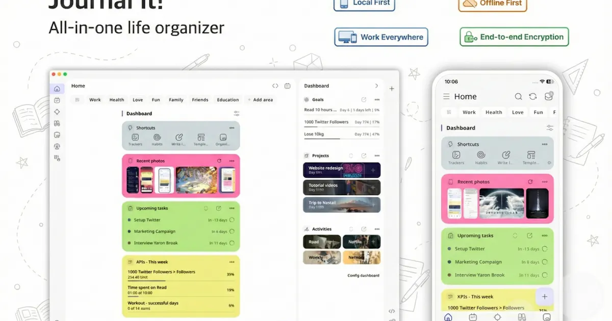 Journal it! - All-in-one Life Organizer