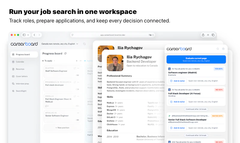 CareerBoard screenshot 1