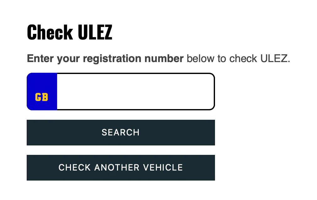 ULEZ Checker