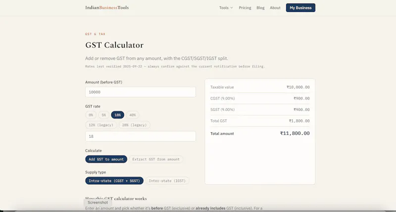 IndianBusinessTools screenshot 4