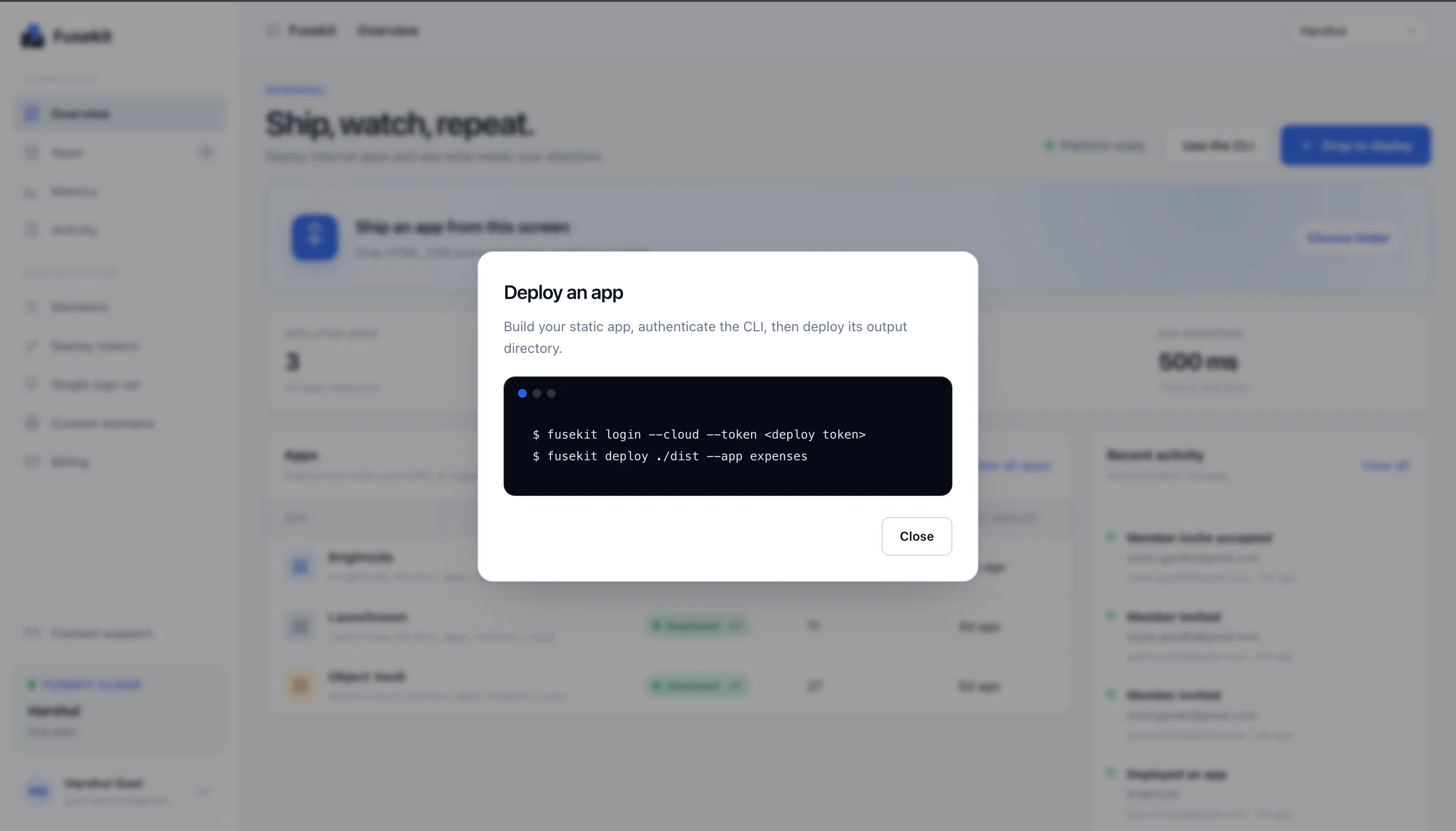 Fusekit - Fuse together internal tools gallery image